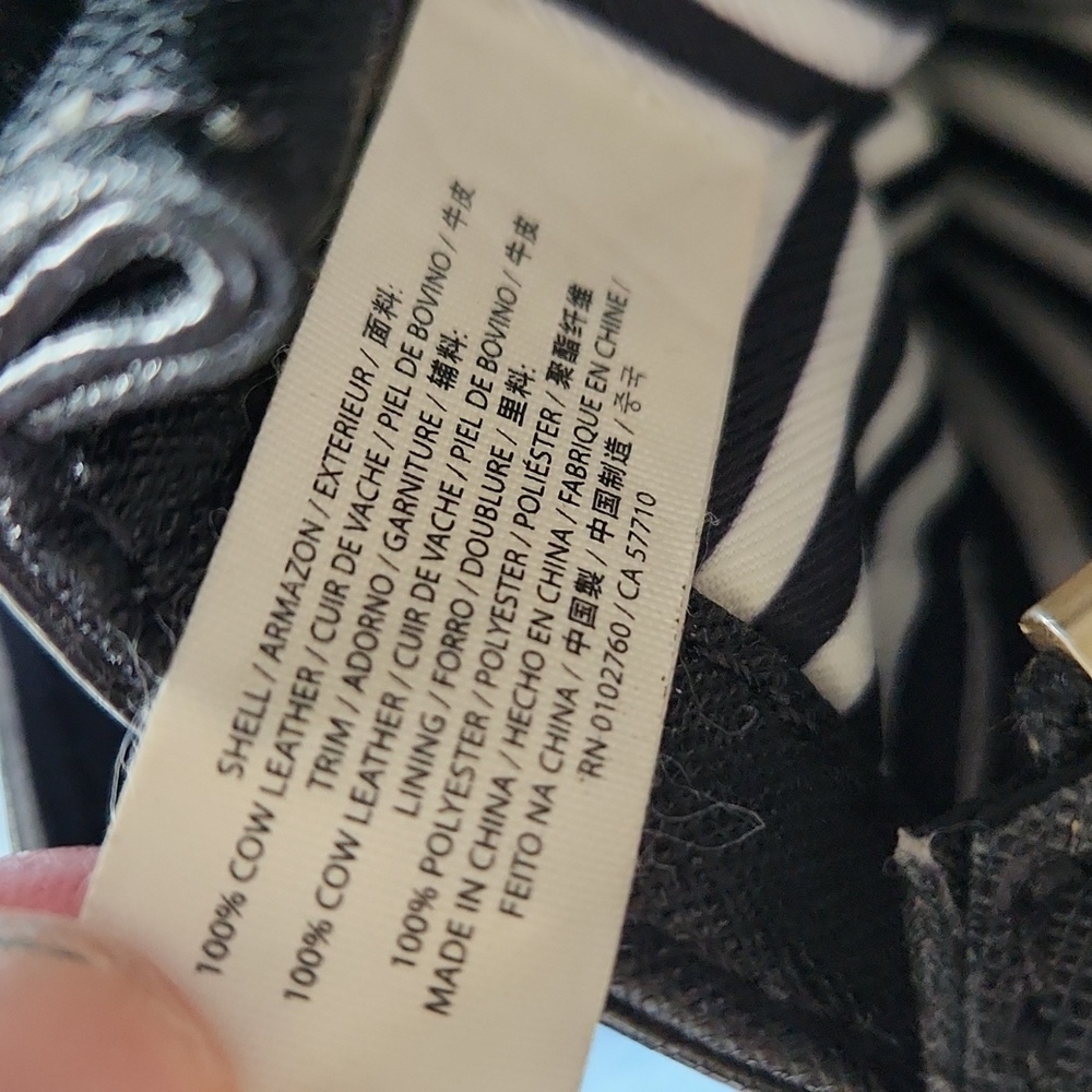 Kate Spade New York Black Taupe bag purse crossbody Leather - Picture 14 of 16